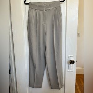 Blue-gray high waisted trousers